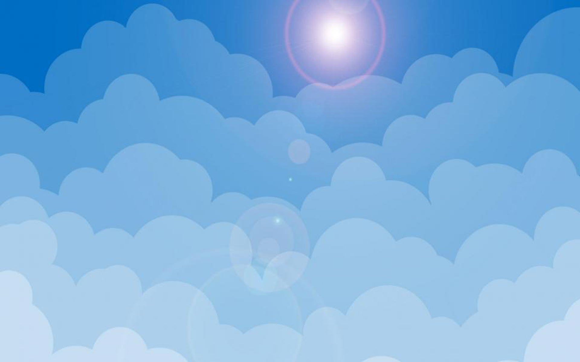 White Clouds On The Blue Sky 1080p Wallpaper Middle Size